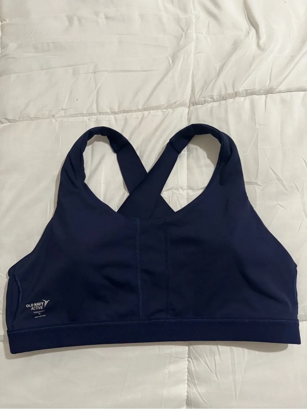 Old Navy-Women's Navy Cross-Back Sports Bra.